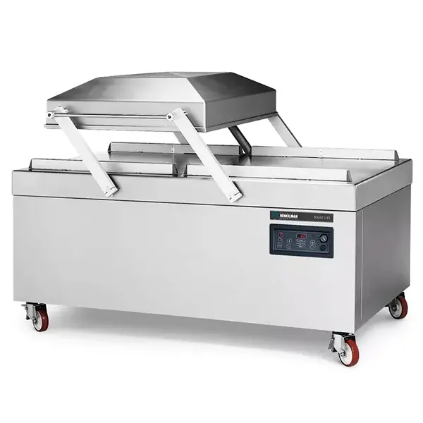 Vacumeermachine | POLAR | Seallengte 4x 840mm (Voor/Achter) | Sealkamers 2x 840x830x255mm | Sealtijd 15-30sec | Wielen (Geremd) | 1900x1295x1450(h)mm