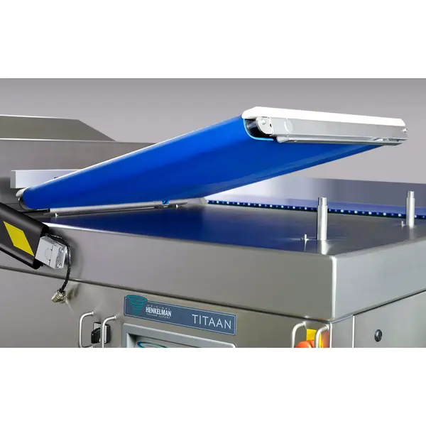 Vacumeermachine | TITAAN | Volautomatisch | Seallengte 4x 840mm (L/R) | Sealkamers 2x 890x840x220mm | Sealtijd 30-50sec | Wielen (Geremd) | 2420x1061x1150(h)mm