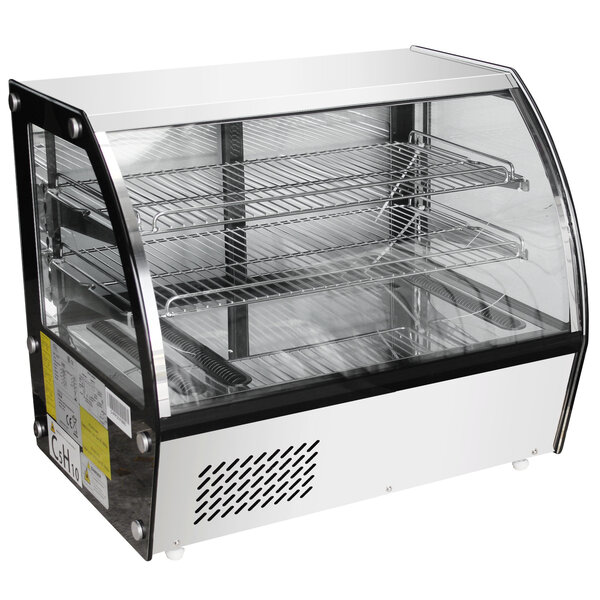 Koelvitrine | 146L | Zwart/RVS | +2°C/+10°C | 3 Schappen | 873x580x670(h)mm