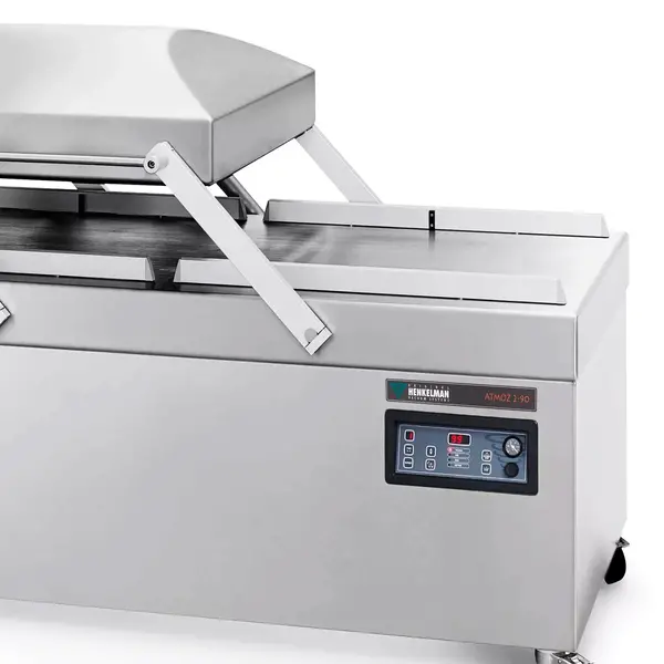 Vacumeermachine | ATMOZ | Seallengte 4x 880mm (Voor/Achter) | Sealkamers 2x 880x870x280mm | Sealtijd 15-40sec | Wielen (Geremd) | 1965x1320x1105(h)mm