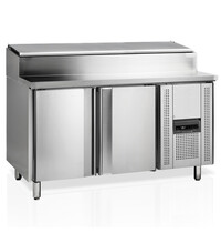 Tefcold Saladette | 362L | 2 Deuren (EN600x400) | Boven 8x 1/3 GN | +2°C/+10°C | Geforceerd | Klapdeksel | 1510x800x880/1080(h)mm 