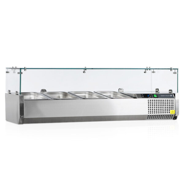 Opzetkoelvitrine | VK38 | 1x 1/2 GN + 2x 1/3 GN + 2x 1/6 GN | +2°C/+10°C | 1200x395x435(h)mm