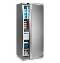 Tefcold Koelkast | SERIE U | 605L (2/1 GN) | RVS | +2°C/+10°C | Statisch + Ventilator | Wielen | 777x695x1895(h)mm 