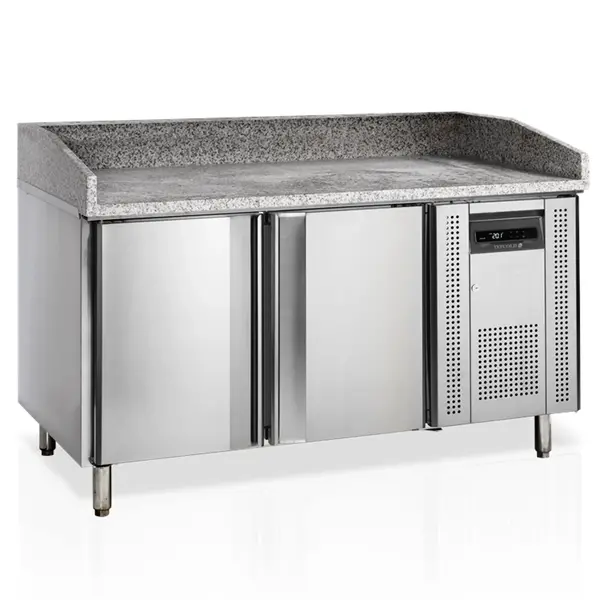 Pizzawerkbank | 390L | 2 Deuren (EN600x400) | +2°C/+10°C | Geforceerd | 1510x800x850/1000(h)mm