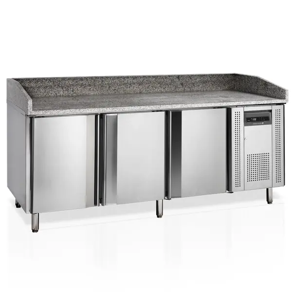 Pizzawerkbank | 580L | 3 Deuren (EN600x400) | +2°C/+10°C | Geforceerd | 2045x800x850/1000(h)mm