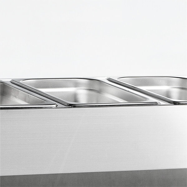Pizzawerkbank + Opzetkoelvitrine | 390L | 2 Deuren (EN600x400) | Boven 5x 1/3 GN + 2x 1/6 GN | +2°C/+10°C | Geforceerd | 1510x800x850/1445(h)mm