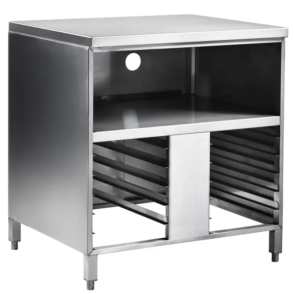 Onderstel | RVS | Uitsparing 2x Alto-Shaam 500-1DN Warmhoudlade | 2x 5 Niveaus (1/1 GN) | 926x740x930(h)mm