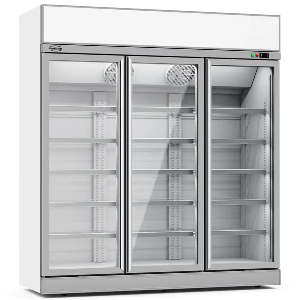 Koelkast | 1530L | Wit | 0°C/+10°C | Geforceerd | 0.74kW | Klapdeuren | Wielen (Geremd) | 1880x710x2092(h)mm