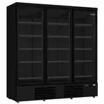 CombiSteel Koelkast | 1530L | Zwart | 0°C/+10°C | Geforceerd | Draaideuren | Wielen (Geremd) | 1880x710x1997(h)mm