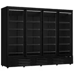 CombiSteel Koelkast | 2025L | Zwart | 0°C/+10°C | Geforceerd | Draaideuren | Wielen (Geremd) | 2508x710x1997(h)mm