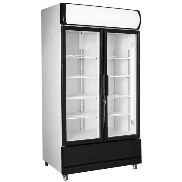 Koelkast | 750L | Zwart/Wit | +1°C/+10°C | Geforceerd | Draaideuren | Wielen (Geremd) | 1120x610x1973(h)mm