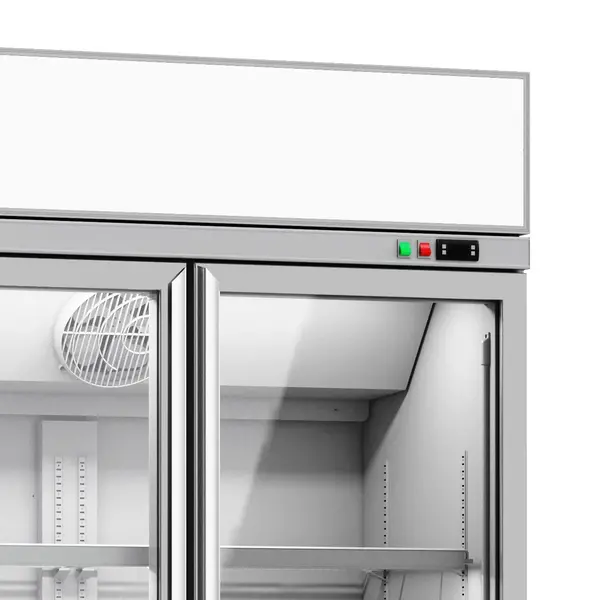 Koelkast | 1000L | Wit | 0°C/+10°C | Geforceerd | 0.48kW | Klapdeuren | Wielen (Geremd) | 1235x710x2092(h)mm