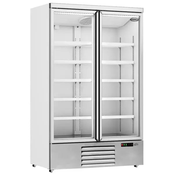 Koelkast | 1000L | Wit | 0°C/+10°C | Geforceerd | Draaideuren | Wielen (Geremd) | 1253x710x1997(h)mm