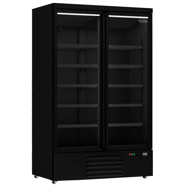 Koelkast | 1000L | Zwart | 0°C/+10°C | Geforceerd | Draaideuren | Wielen (Geremd) | 1253x710x1997(h)mm