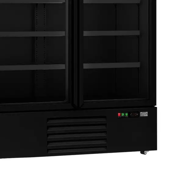 Koelkast | 1000L | Zwart | 0°C/+10°C | Geforceerd | Draaideuren | Wielen (Geremd) | 1253x710x1997(h)mm