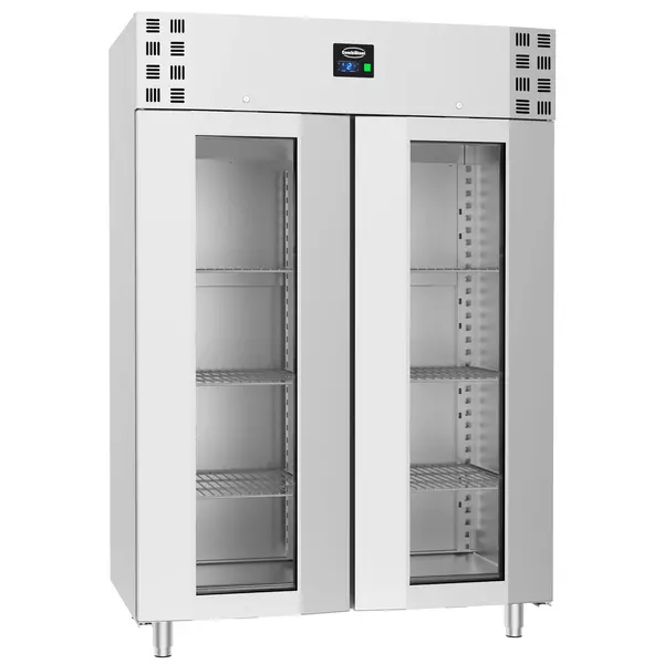 Koelkast | 1400L (2/1 GN) | RVS |  -2°C/+8°C | Geforceerd | 0.3kW | Klapdeuren | 1400x810x2050(h)mm