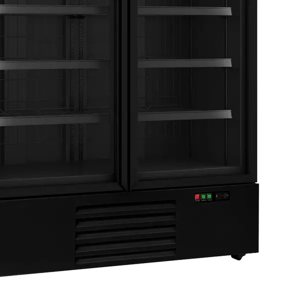 Vrieskast | 1000L | Zwart | -18°C/-22°C | Geforceerd | Draaideuren | Wielen (Geremd) | 1253x710x1997(h)mm