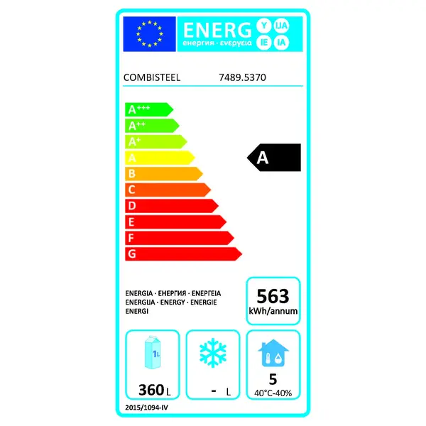 Koelwerkbank | Energiezuinig | 632L | 2 Deuren + 4 Laden (1/1 GN) | -2°C/+8°C | Geforceerd | 0.31kW | 2270x700x850(h)mm