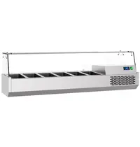 CombiSteel Opzetkoelvitrine | 6x 1/3 GN | +4°C/+10°C | 1550x390x460(h)mm 