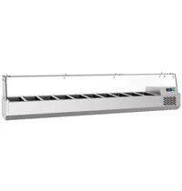 CombiSteel Opzetkoelvitrine | 10x 1/3 GN | +4°C/+10°C | 2100x390x460(h)mm 