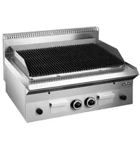 MBM Italy Lavasteengrill | SMART 650 | Gas | Oppervlak 610x475 (Gietijzer) | 14.4kW | Piëzo Ontsteking | 800x650x270(h)mm