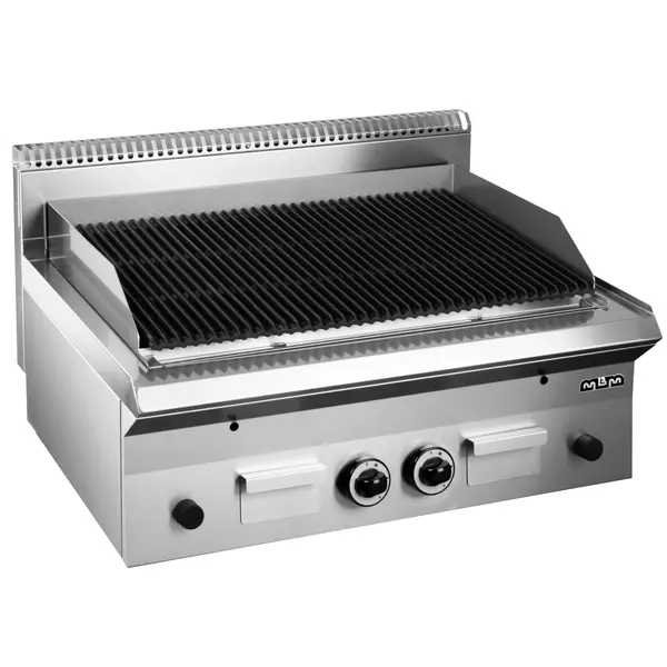 Lavasteengrill | SMART 650 | Gas | Oppervlak 610x475 (Gietijzer) | 14.4kW | Piëzo Ontsteking | 800x650x270(h)mm