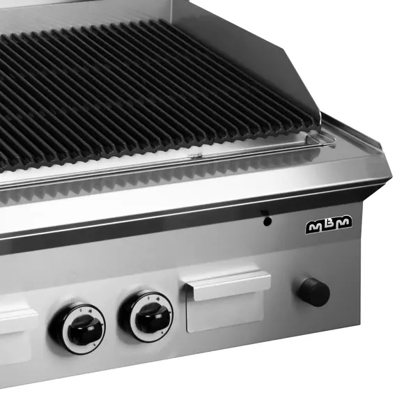 Lavasteengrill | SMART 650 | Gas | Oppervlak 610x475 (Gietijzer) | 14.4kW | Piëzo Ontsteking | 800x650x270(h)mm