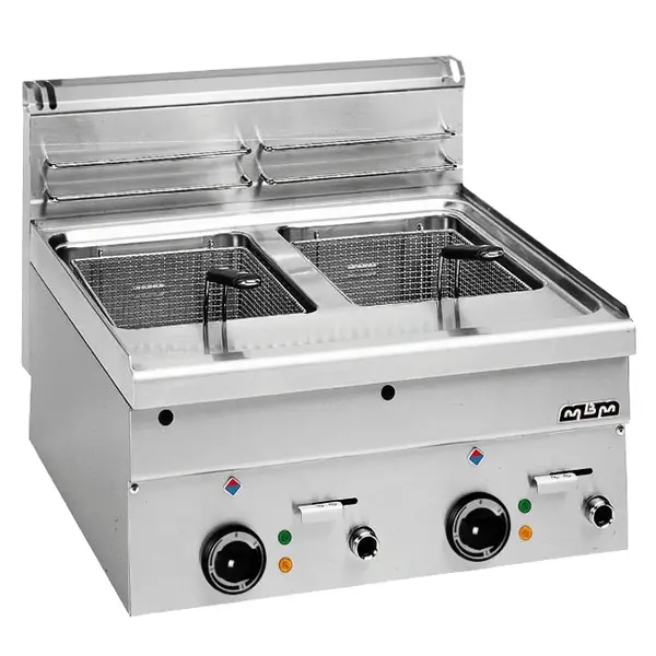Friteuse | MINIMA 600 | Elektrisch | 10+10L | 90°C/190°C | 18kW (400V) | Aftapkranen | 600x600x270(h)mm