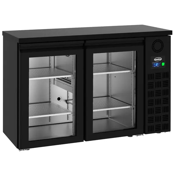 Barkoelkast | PRO LINE | 320L | Zwart | -2°C/+8°C | Geforceerd | Draaideuren | 1380x550x950(h)mm