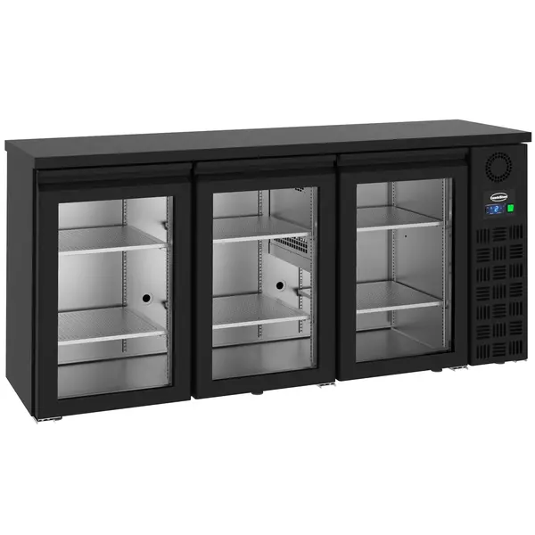 Barkoelkast | PRO LINE | 500L | Zwart | -2°C/+8°C | Geforceerd | Draaideuren | 1940x550x950(h)mm