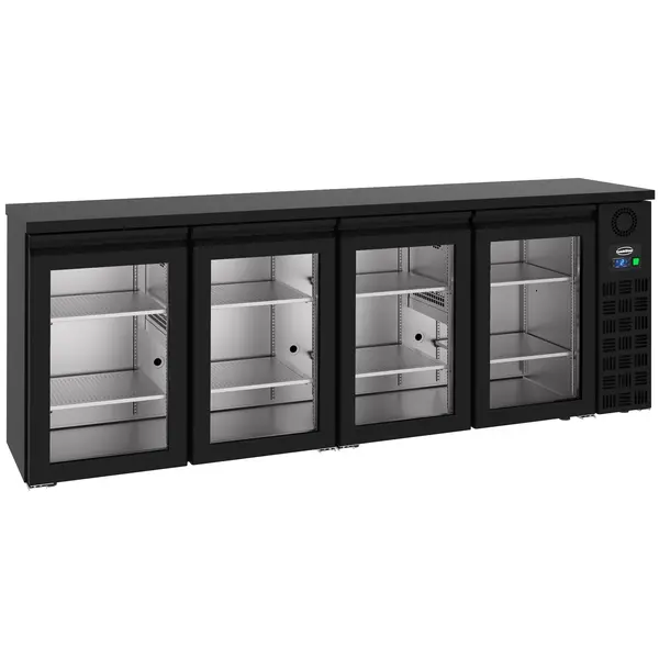 Barkoelkast | PRO LINE | 680L | Zwart | -2°C/+8°C | Geforceerd | Draaideuren | 2490x550x950(h)mm