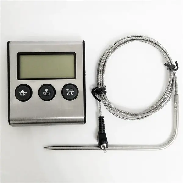 Braadthermometer | Digitaal | Sonde (Kabel) | -50°C/+300°C | Timer | 65x70x17(h)mm