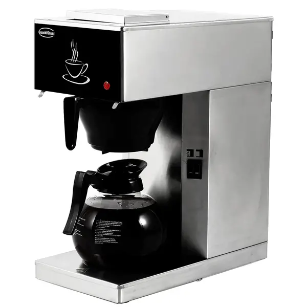 Koffiezetapparaat | RVS | Enkel | 1.8L | Warmhoudfunctie | Incl. Glazen Kan | 2.02kW (230V) | 205x405x455(h)mm