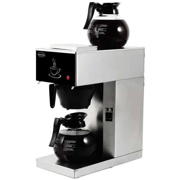 Koffiezetapparaat | RVS | Enkel | 1.8L | Warmhoudfunctie | Incl. 2 Glazen Kannen | 2.02kW (230V) | 205x405x455(h)mm