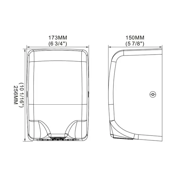 Handendroger | RVS | Automatisch | Droogtijd 8-10s | 1.35kW (230V) | 173x150x256(h)mm