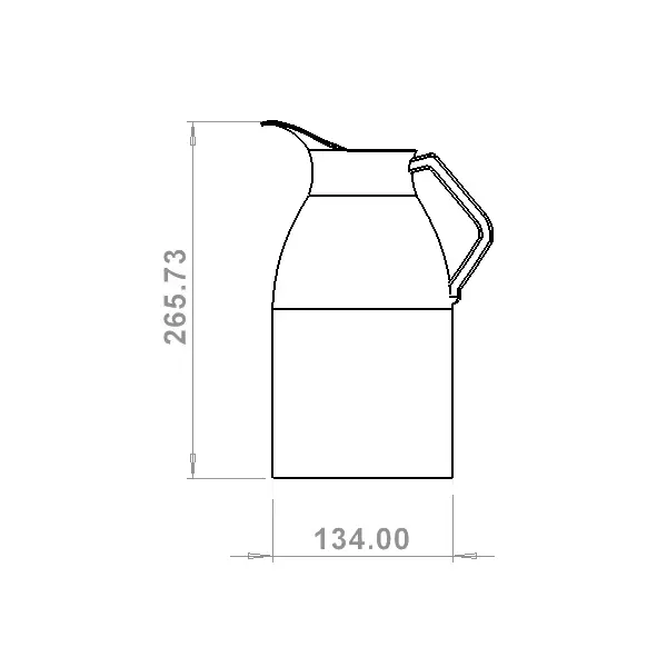Thermoskan | RVS | 2L | CombiSteel Koffiezetapparaat COM-7535.0015 | Ø134x266(h)mm