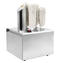 CombiSteel Glazenpoleermachine | RVS | 5 Borstels | Luchtstroom 85°C | 1.2kW (230V) | 330x330x510(h)mm 