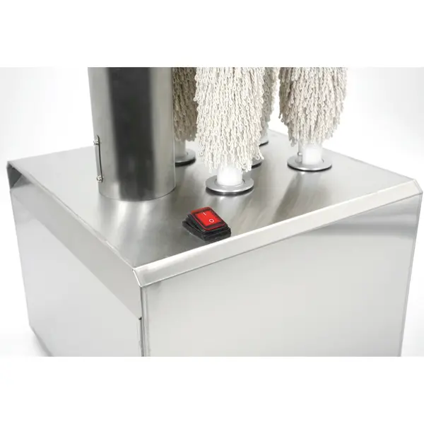 Glazenpoleermachine | RVS | 5 Borstels | Luchtstroom 85°C | 1.2kW (230V) | 330x330x510(h)mm