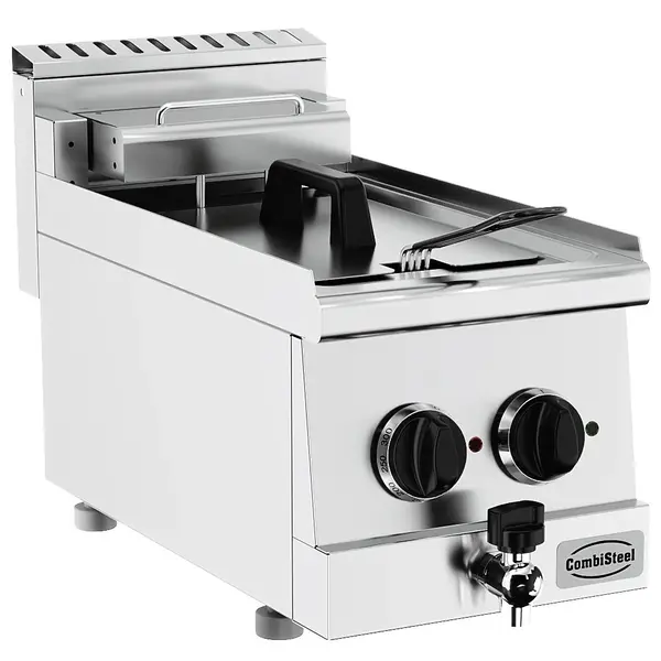 Friteuse | BASE 600 | Elektrisch | 10L | 3.5kW (230V) | Aftapkraan | 300x600x300(h)mm