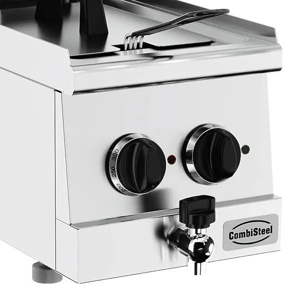 Friteuse | BASE 600 | Elektrisch | 10L | 3.5kW (230V) | Aftapkraan | 300x600x300(h)mm