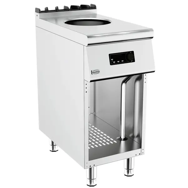 Inductiewokfornuis | BASE 700 | Elektrisch | 1 Kookpunt | 5kW (230V) | Onderstel (Open) | 400x700x900(h)mm