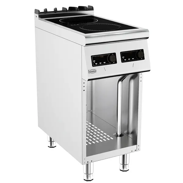 Inductiefornuis | BASE 700 | 2 Kookpunten | 7kW (230V) | Open Onderkast | 400x700x900(h)mm