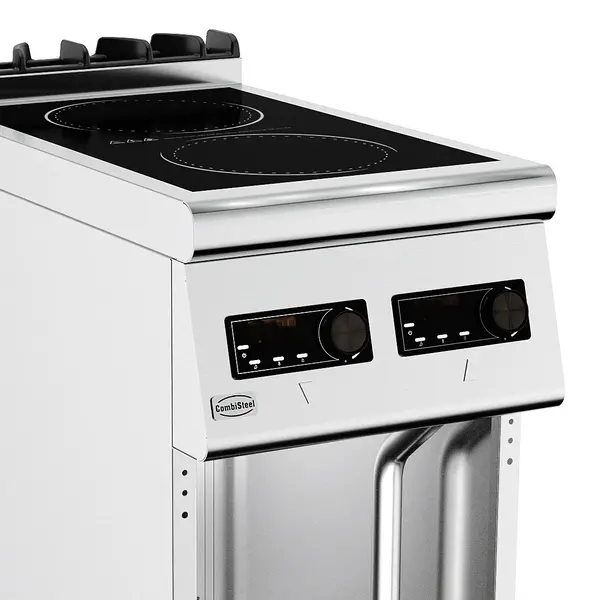 Inductiefornuis | BASE 700 | 2 Kookpunten | 7kW (230V) | Open Onderkast | 400x700x900(h)mm