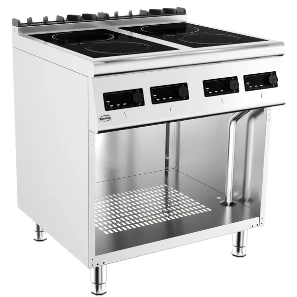Inductiefornuis | BASE 700 | 4 Kookpunten | 14kW (400V) | Open Onderkast | 800x700x900(h)mm