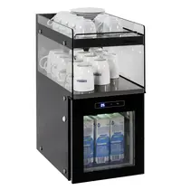 Casselin Melkkoeler + Kopjeswarmer | Zwart | 15L (+2°C/+8°C) | 2 Niveaus (60°C) | 0.3kW (230V) | 300x525x640(h)mm 