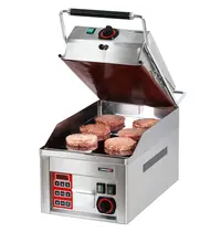 Casselin Bakplaat/Contactgrill | CLAM | Enkel | Glad Oppervlak 320x480 (Verchroomd) | 50°C/300°C | 6kW (2x 230V) | Timer + Programmering | 330x660x400(h)mm 
