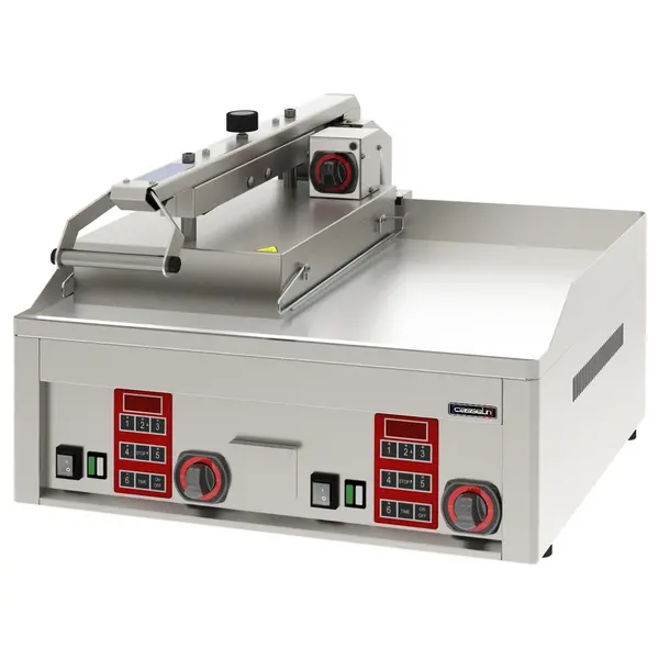 Mossel-Contactgrill | Dubbel | Glad Oppervlak 650x480 (Verchroomd) | 50°C/300°C | 9kW (3x 230V) | 660x760x470(h)mm