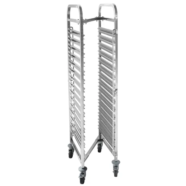 Regaalwagen | RVS | 15 Etages (1/1 GN) | Wielen (Geremd) | Inschuifbaar | 445x610x1710(h)mm