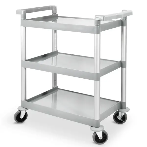 Serveerwagen | Kunststof | 3 Niveaus (615x400) | Wielen (Geremd) | 800x410x950(h)mm