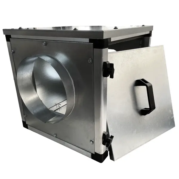Ventilator In Box | Dubbelwandig | 1.500 m3/h | Ø250mm | 1.8A | 0.2kW | 230V | 450x450x450(h)mm